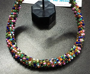 Diseñador hecho a mano de la joyería de hilos y de cadena de collar - Product Image 2