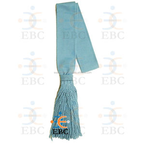 Écharpe rouge personnalisée en gros pour sergents instructeurs et cadets, artisanat textile OEM, écharpe rouge, bleue, noire pour officiers de parade et d'entraînement - Product Image 3