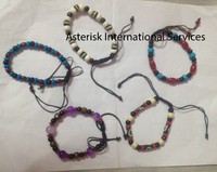 Bracelet et joncs de prière bouddhistes tibétains faits à la main, plaqués or, en pierre naturelle, classiques, durables, taille ajustable, unisexe, cadeau