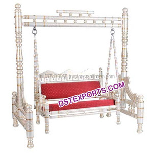 Chaises Sankheda avec balançoire en bois, décoration de mariage personnalisée, vente au Royaume-Uni, exportations DST, usine, vente en gros aux États-Unis et en Australie - Product Image 2