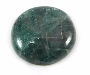 Natural Neon Apatite Cabochon 4.78 gms Round 22mm Loose Gemstone For Jewelry Making