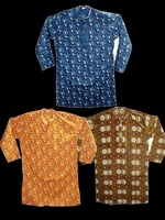 Kurta — t-shirt pour hommes avec imprimé indien, tunique kurta Boho gitan en coton, décontractée, Yoga, luxueux, de styliste, 2020
