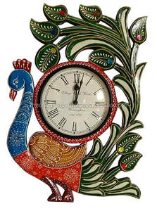 La vente en gros du D.N.A. GROUP Horloges murales de bureau rondes uniques décoratives mécaniques-Fabriqué en Inde - Product Image 2