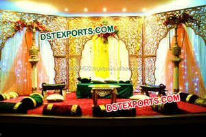 Wedding Decoration Hanging Fiber <b>Frame</b> Fiber Stylish <b>Backdrop</b> Panels Latest Hanging Wall Panels Stage - Product Image 5