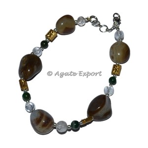 Bracelet de cheville en Quartz Rose et améthyste pour femme, bijoux de cheville, gemmes, prix d'usine - Product Image 3