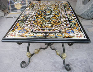 Noir Marqueterie De Marbre Table Top - Product Image 1