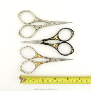 Tijeras de Bordado con Mangos Decorativos Fundidos, Juego de Tres Tijeras Premium para Cutículas, Curvas, de Acero Inoxidable, Más Vendidas 2026 - Product Image 2