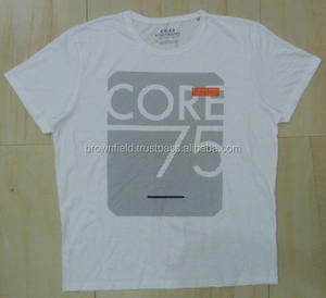 T-shirt de sport tricoté en gros 100% coton impression personnalisée propre Logo couleur unie coupe courte et sèche écologique 180 grammes Bangladesh - Product Image 5