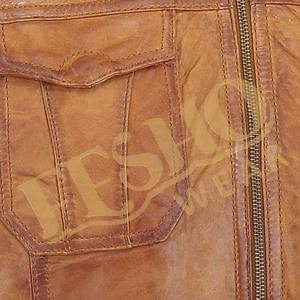 Chaqueta de cuero para hombre Vintage de alta calidad Estilo desierto Slim Fit Casual Prendas de abrigo Durable Cómodo Uso diario Suministro OEM - Product Image 2