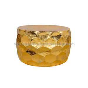 Tavolino da Caffè in Metallo Dorato Martellato Gemoratic, <span class=keywords><strong>Tavolo</strong></span> Decorativo in Metallo, <span class=keywords><strong>Tavolo</strong></span> Antico - Product Image 2