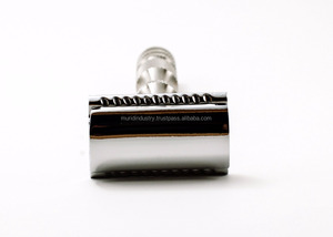 Maquinilla de afeitar de seguridad de hoja única cromada, mango pequeño de acero inoxidable, maquinilla de afeitar Prestige 1509 Shine para hombres, afeitado facial - Product Image 3