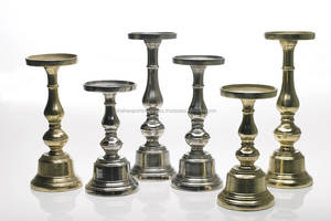 New Arrival Metal <b>Pillar</b> Candle Holder Gold/Silver Plated for Home Christmas Table Decoration Handmade Candle <b>Pillar</b> - Product Image 5