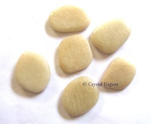 Piedra De Luna crema Piedra de Palma: Fabricante de piedra de Palma Suministro artesanal de piedra semipreciosa - Product Image 1