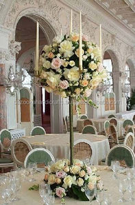 Chandelier plaqué Nickel à 5 bras, chandelier de 5 bras pour décoration de mariage, chandelier - Product Image 4