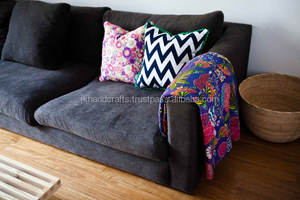 Nueva Colcha Kantha con Estampado de Frutas, Cubrecama Kantha Tropical - Product Image 4