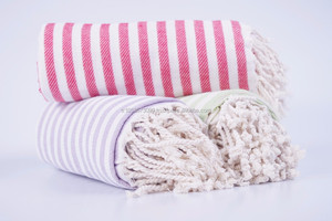 Kash Peshtemal Turkish Beach <b>Towels</b>, Pestemal <b>Hammam</b> Fouta, Vintage Look - Blue - Product Image 3