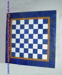 טבעי חן לפיס לזולי שחמט סטי עבודות יד - Product Image 1