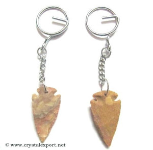 Agate Arrowheads Keyrings : Agate Keyrings - Product Image 1
