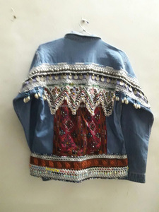 Chaqueta Reciclada Banjara, Chaqueta Gitana Adornada, Estilo Born Wild - Product Image 6