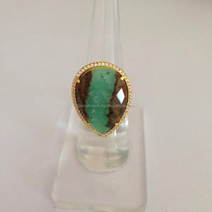 Bague pavée en argent sterling 925 rubis zoisite plaqué rhodium avec réglage de lunette pour mariage ou fête - Product Image 5