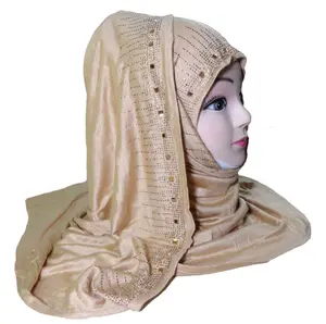 Ropa Casual robó/bordado/Dupatta de oro con piedra de diamante de trabajo/fiesta diseñador bufanda/2017/Arabia Saudita Hijab