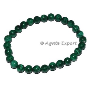 Bracelet en agate perlée original - Bracelets en pierres précieuses en gros, style classique plaqué bronze antique - Product Image 1