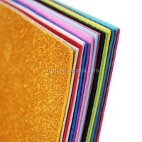 Feuilles de mousse EVA brillantes personnalisées, matériau PE pailleté