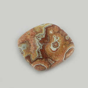 Ágata Crazy Lace Natural, 21 mm, Corte Cuadrado Cojín, 4.15 g, Gema Suelta - Product Image 3