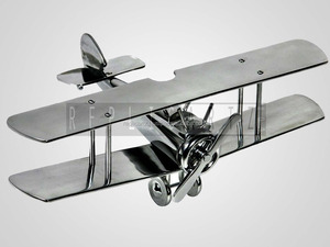 ตกแต่งอลูมิเนียมขนาดใหญ่ Biplane เครื่องบินเครื่องบินรุ่นเครื่องบินรุ่นDiecast เครื่องบินสําหรับคอลเลกชันหรือของขวัญ - Product Image 3