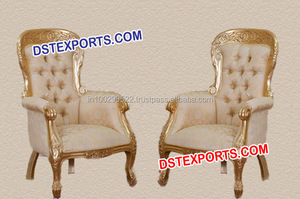 Sillas de perlas de plata para boda, sillas de escenario para recepción de ceremonia de boda, conjunto de Mandap de boda hindú, sillas de decoración Australia - Product Image 2