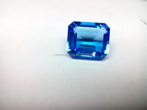 Topacio Azul suizo sintético, venta al por mayor, piedra de vidrio - Product Image 6