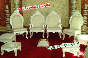 Mandap DE BODA indio, instalación de silla de madera, tallado pesado, hermoso, de boda, indio - Product Image 2