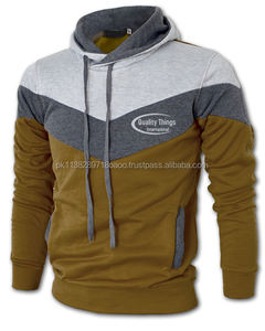 เสื้อสเวตเตอร์คอตตอนฟลีซปักลายแบบสวมหัวมีซิปสำหรับผู้ชายมีโลโก้ตามสั่งสำหรับฤดูหนาวสีดำขาว - Product Image 1