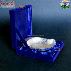 Cuencos Plateados con Diseño de Mango, Regalos Tradicionales de Boda India para Invitados o para Ocasiones Festivas - Product Image 4