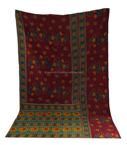 Authentic Quality Reversible <b>Quilt</b> Cotton Made Kantha <b>Throw</b> - Product Image 4