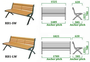 Suole — chaise longue en bois à longue durée, banc pour hôtel, école, parc, et autres prix pièce, avec haute performance faite au japon - Product Image 5