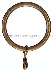 OMG Industries ห่วงม่านครึ่งวงทำจากทองเหลืองแข็งโลหะพรีเมี่ยมสำหรับรางม่านและอุปกรณ์เสริม - Product Image 5