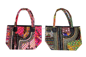 Banjara India bordada a mano Hobo Sling Tote Vintage Casual étnico Tribal estilo gitano cremallera bolso de hombro nacional al por mayor - Product Image 4