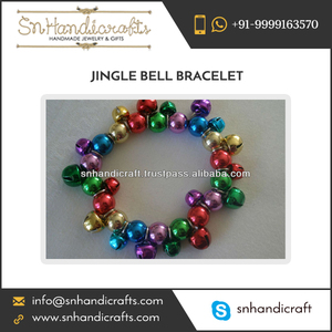 Handmade Happiness Adjustable Size Jingle Bell <b>Bracelet</b> with Wide Range of Choices - Product Image 1