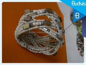 สร้อยโชคเกอร์ลูกปัดทำด้วยมือสำหรับทุกเพศกำไลข้อมือจี้หลายชั้นรูปทรงกุญแจครบรอบ - Product Image 5