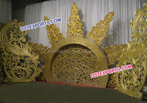 ฉากหลังงานแต่งงานรูปพระพิฆเนศแบบไฟเบอร์พร้อมโครงตั้ง ฉากหลังพระพิฆเนศไฟเบอร์สำหรับตกแต่งงานแต่งงานในออสเตรเลีย - Product Image 4