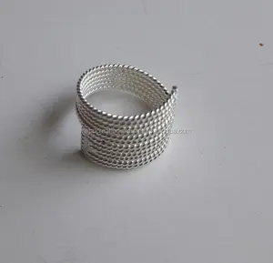 Anillos de plata esterlina Venta al por mayor India Nueva moda 925 Anillo de rosa de plata esterlina 925 Plata esterlina