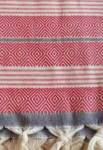 Eti Diamond Manta de toalla turca, manta de playa, 100% algodón, pestemal, hammam Classic Collection Manta de tiro. - Product Image 5