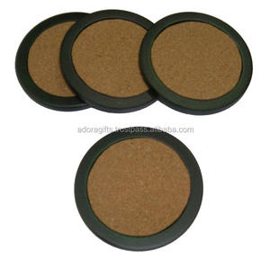 Posavasos de cuero personalizado para bebidas, posavasos de cuero genuino negro, para té o artículos diversos, disponible en diferentes colores - Product Image 1