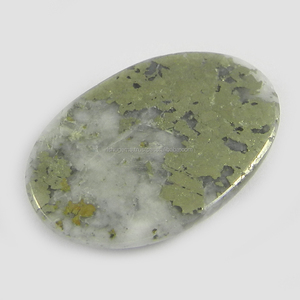 22X34มม.Fools Gold Pyrite Marcasite Gemstone 8.45กรัมรูปไข่ที่ดีที่สุดCabochonอัญมณีIG0347 - Product Image 2