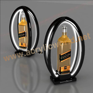 Exhibidor de Botellas de Licor, Cerveza y Vino con Iluminación LED y Base Acrílica, Mostrador Publicitario Ecológico - Product Image 5