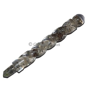 Varita de Cuarzo Cristalino Retorcida para Sanación con Orgón - Product Image 1
