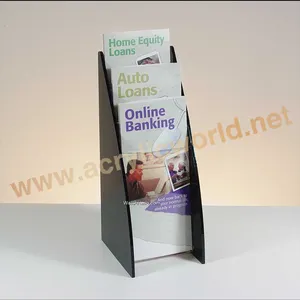 acrylic brochure display stand/acrylic brochure display rack/magazine display holder