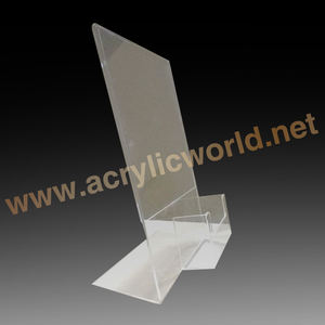 แสดงบัตรคริลิค/ จอแสดงผลบัตรเครดิตคริลิค/ แสดงเมนูแสดงคริลิคชั้นวางเข้าสู่ระบบ - Product Image 4