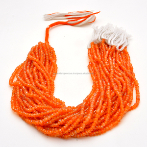 Fil de perles naturelles en pierre précieuse Mystic, perles à facettes, taille 3 — 4mm - Product Image 1